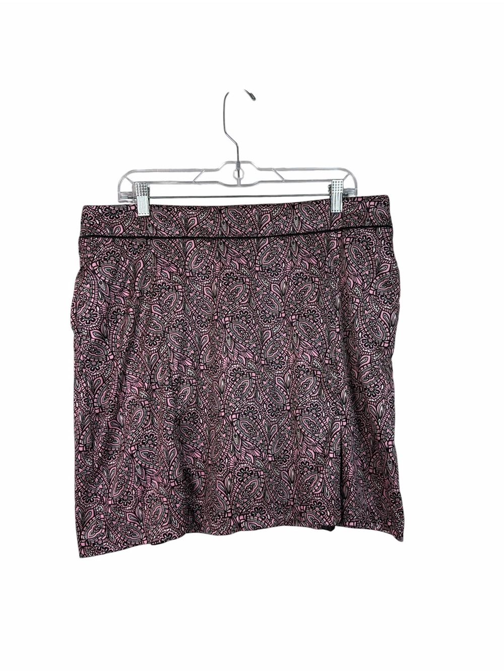 Gymshark Women’s XL Pink Black Paisley Skort Athletic Skirt Built-In Shorts